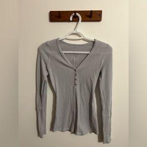 lululemon athletica Gray Long Sleeve Top